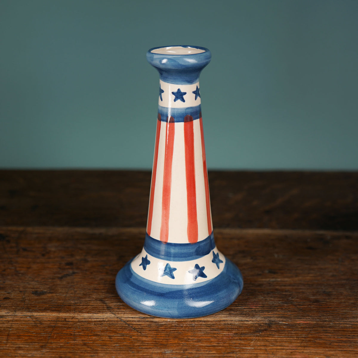 Stars & Stripes Candlestick Vase