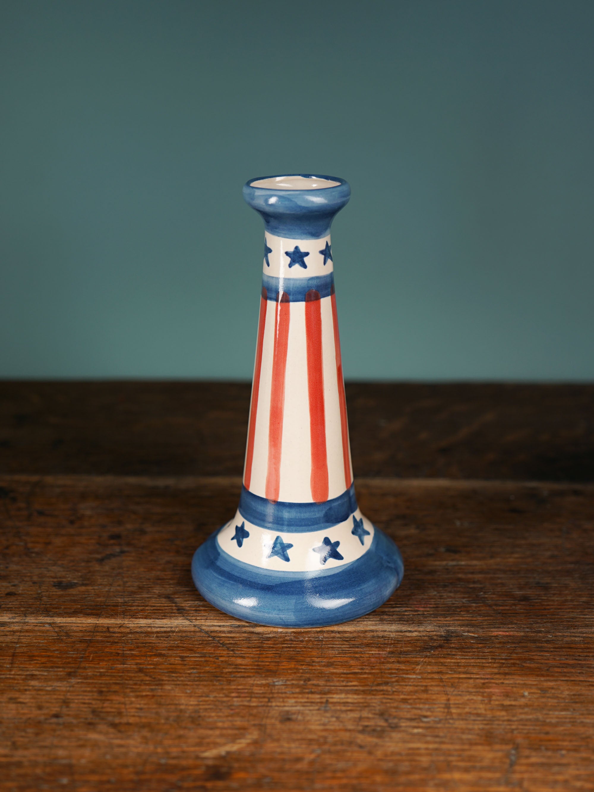 Stars & Stripes Candlestick Vase