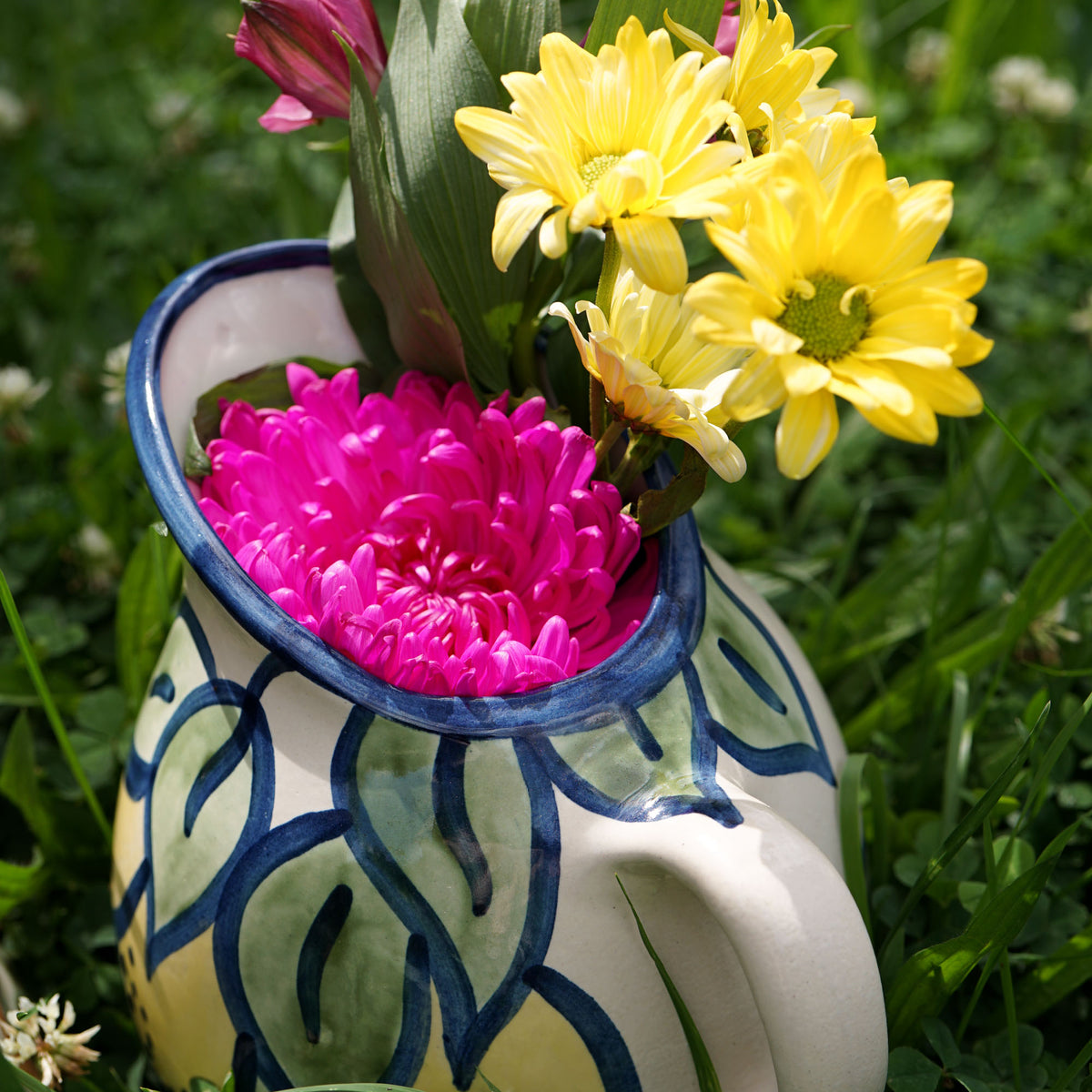 Lemon Leaf Pot Belly Pitcher