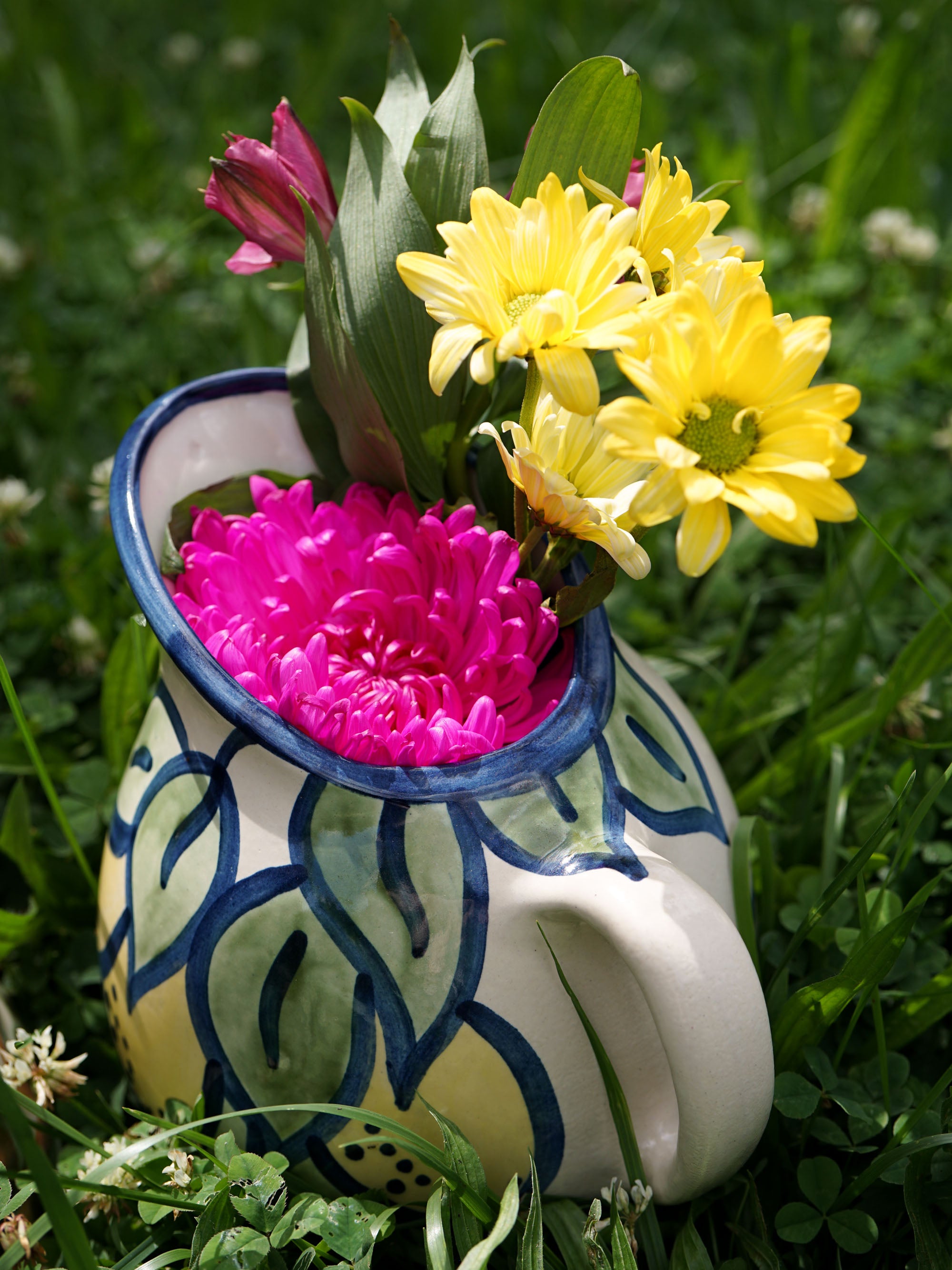 Lemon Leaf Pot Belly Pitcher