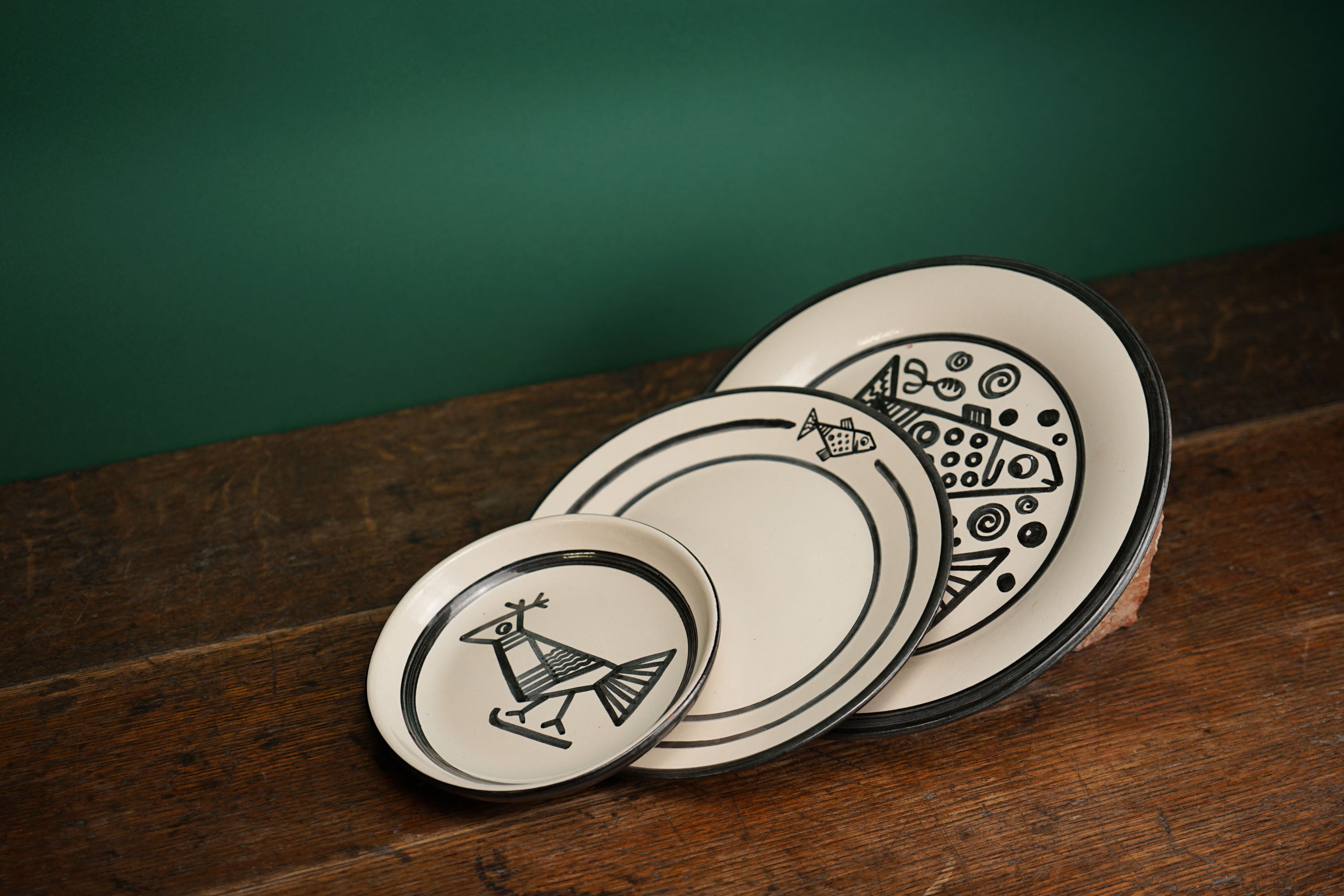 Cubist Fish Dinner Plate