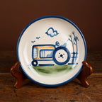 Rust Tractor Pasta Plate