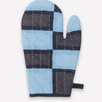 Trellis Colorblock Oven Mitt by Anchal - Dusk Blue