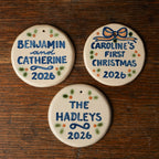 Personalized Family Name Round Ornament