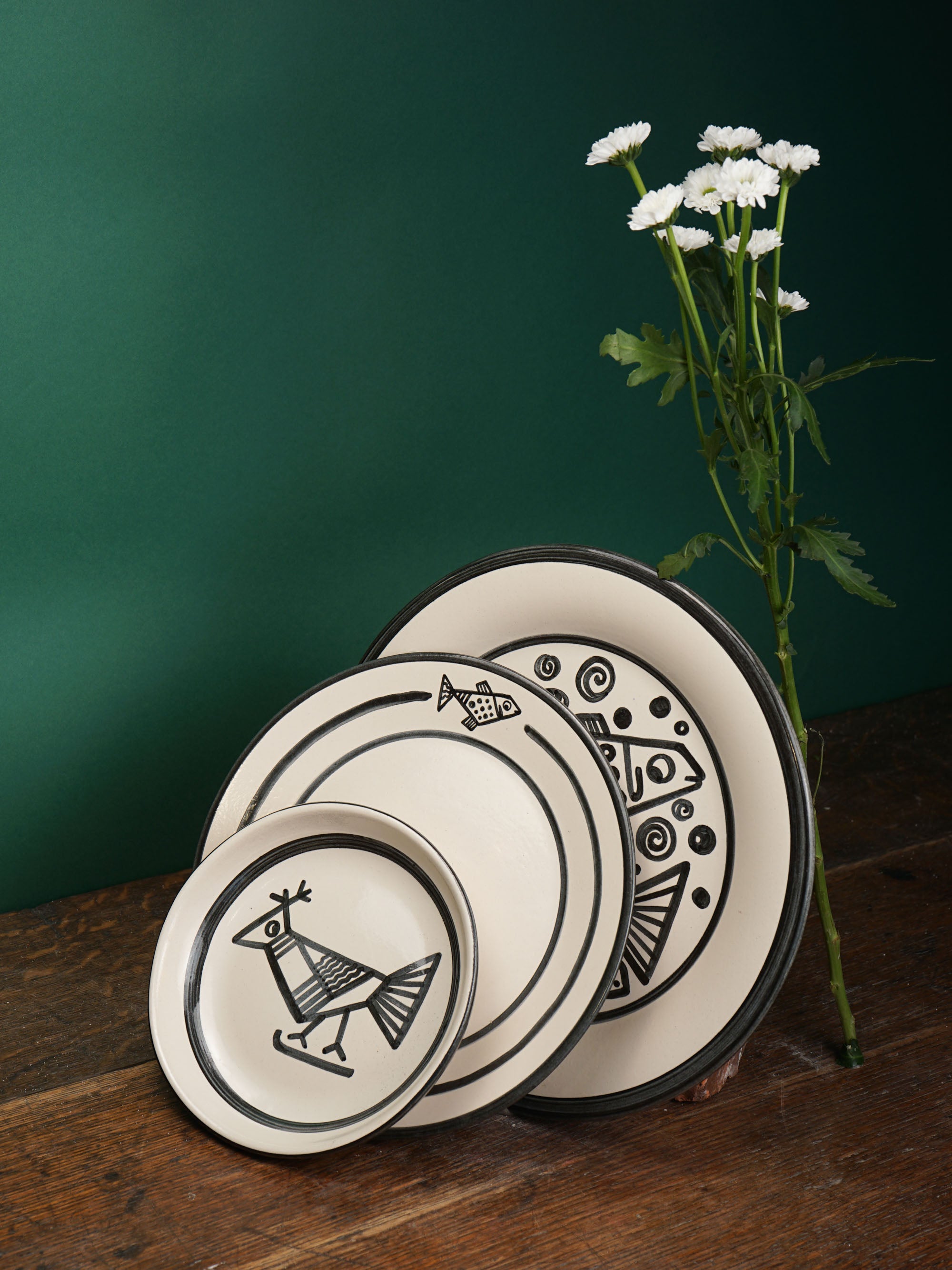 Cubist Fish Dinner Plate
