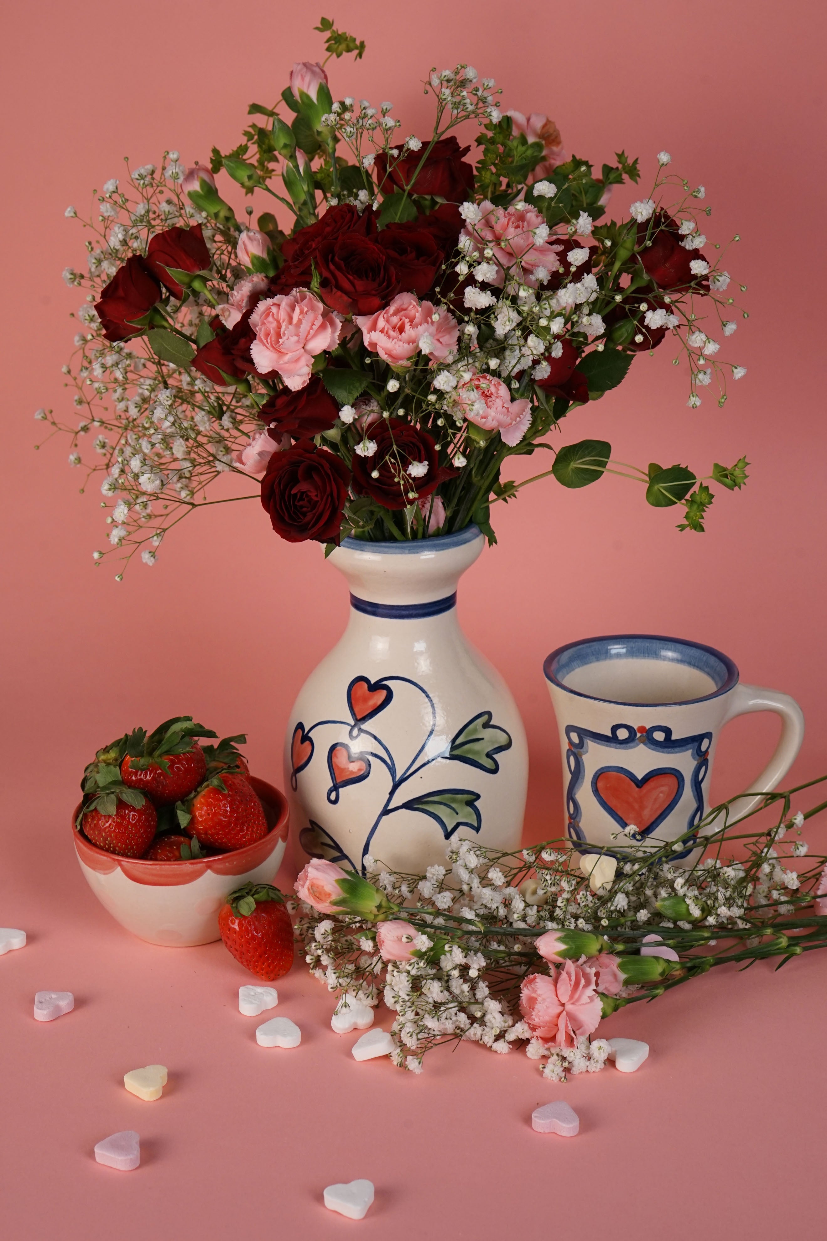 Vase - Bleeding Heart Flower