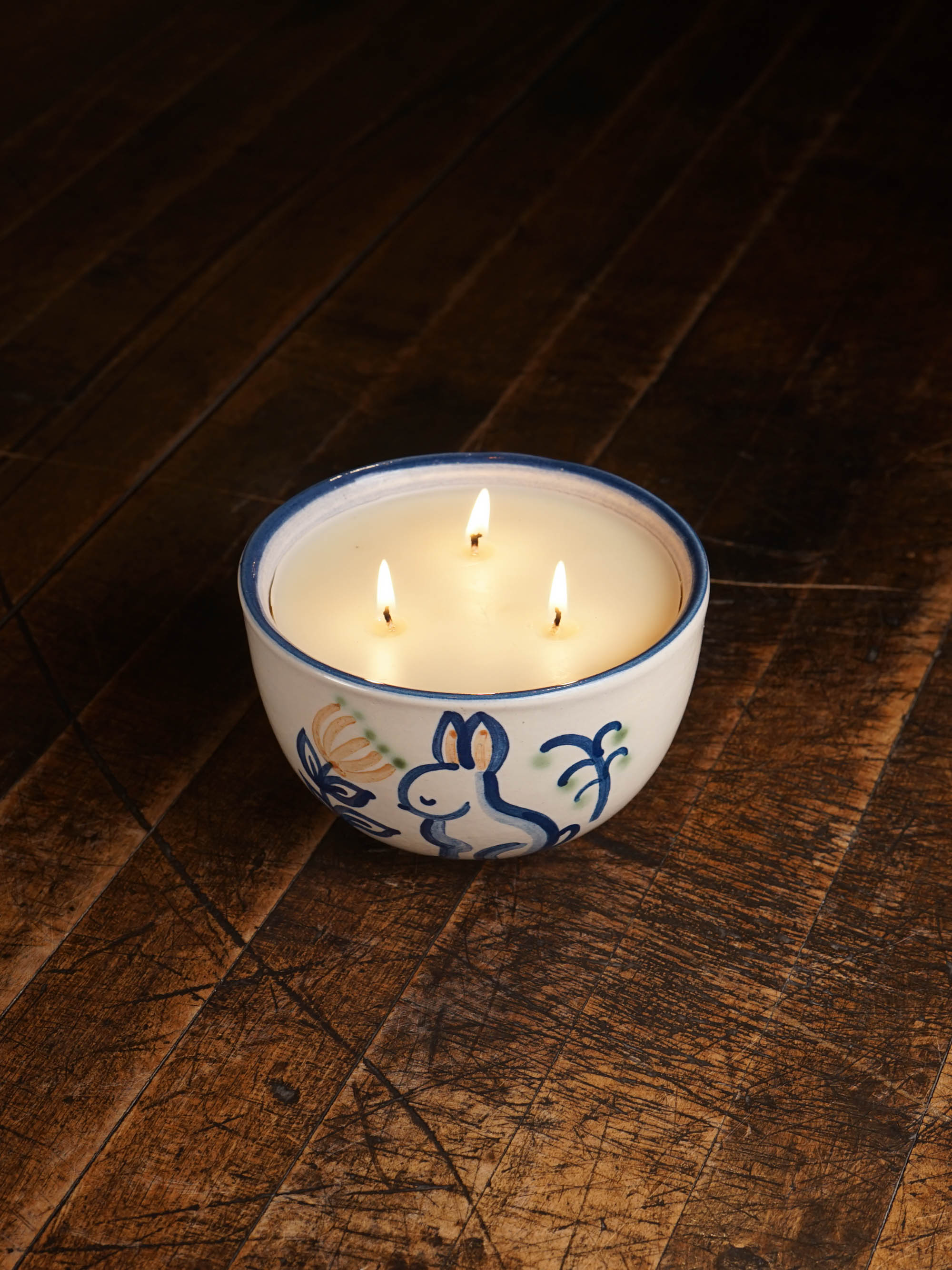 Scandinavian Bunny Candle