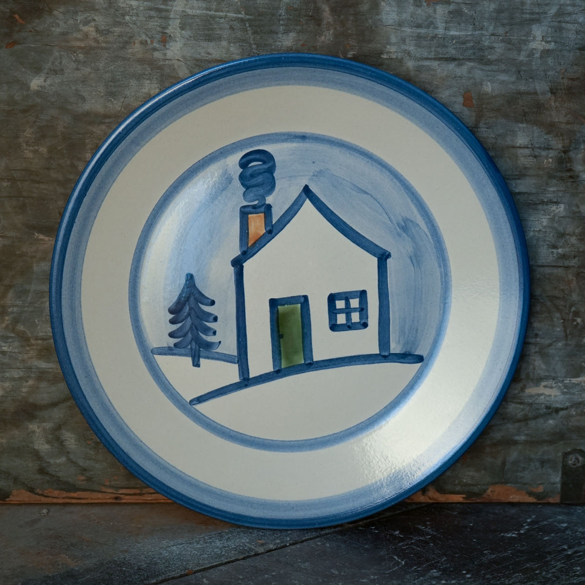 Winter Cottage Dinner Plate