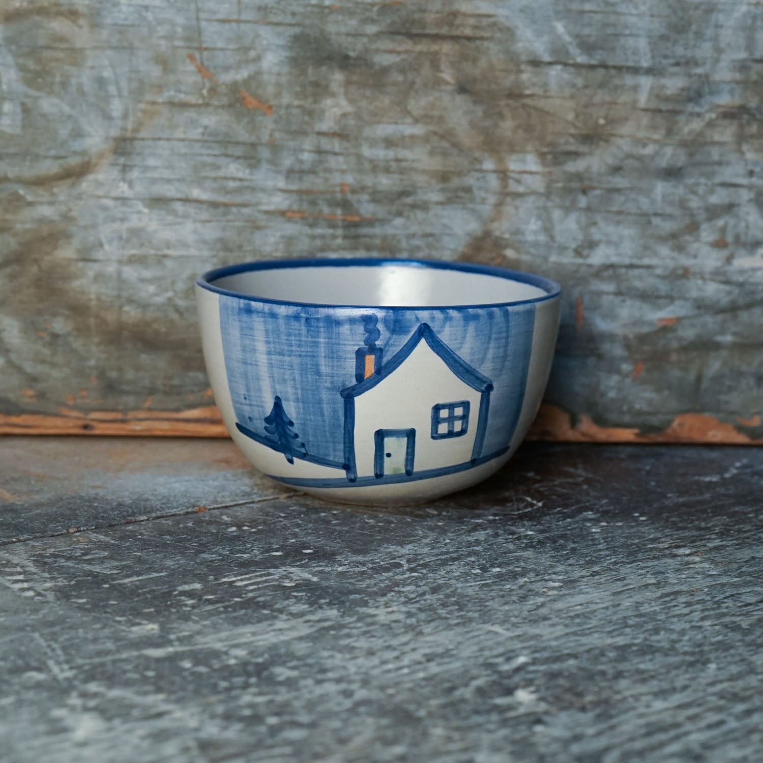 Everything Bowl - Winter Cottage