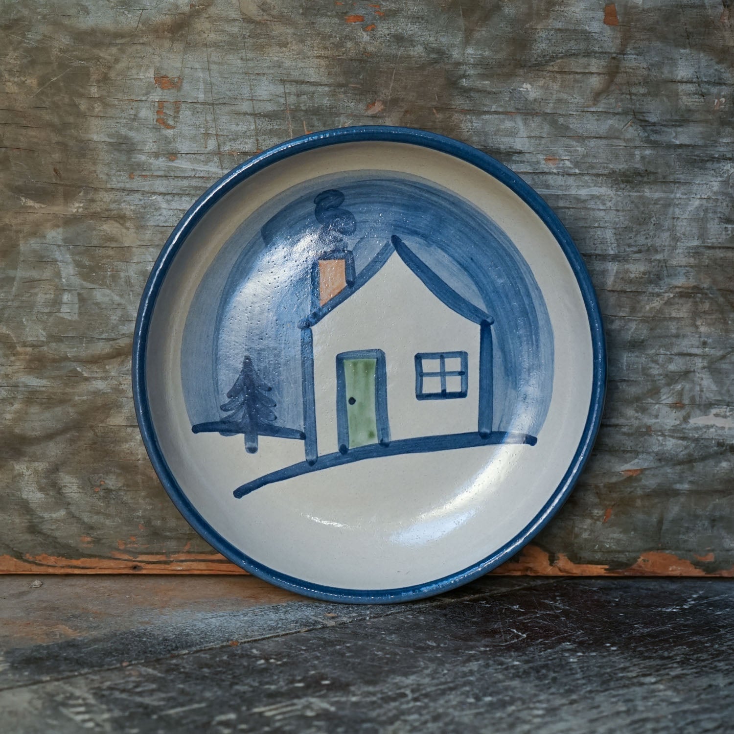 Pasta Plate - Winter Cottage