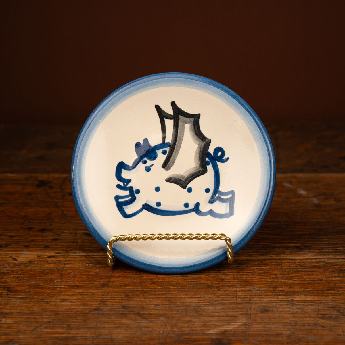 Vampire Pig Bread & Butter Plate