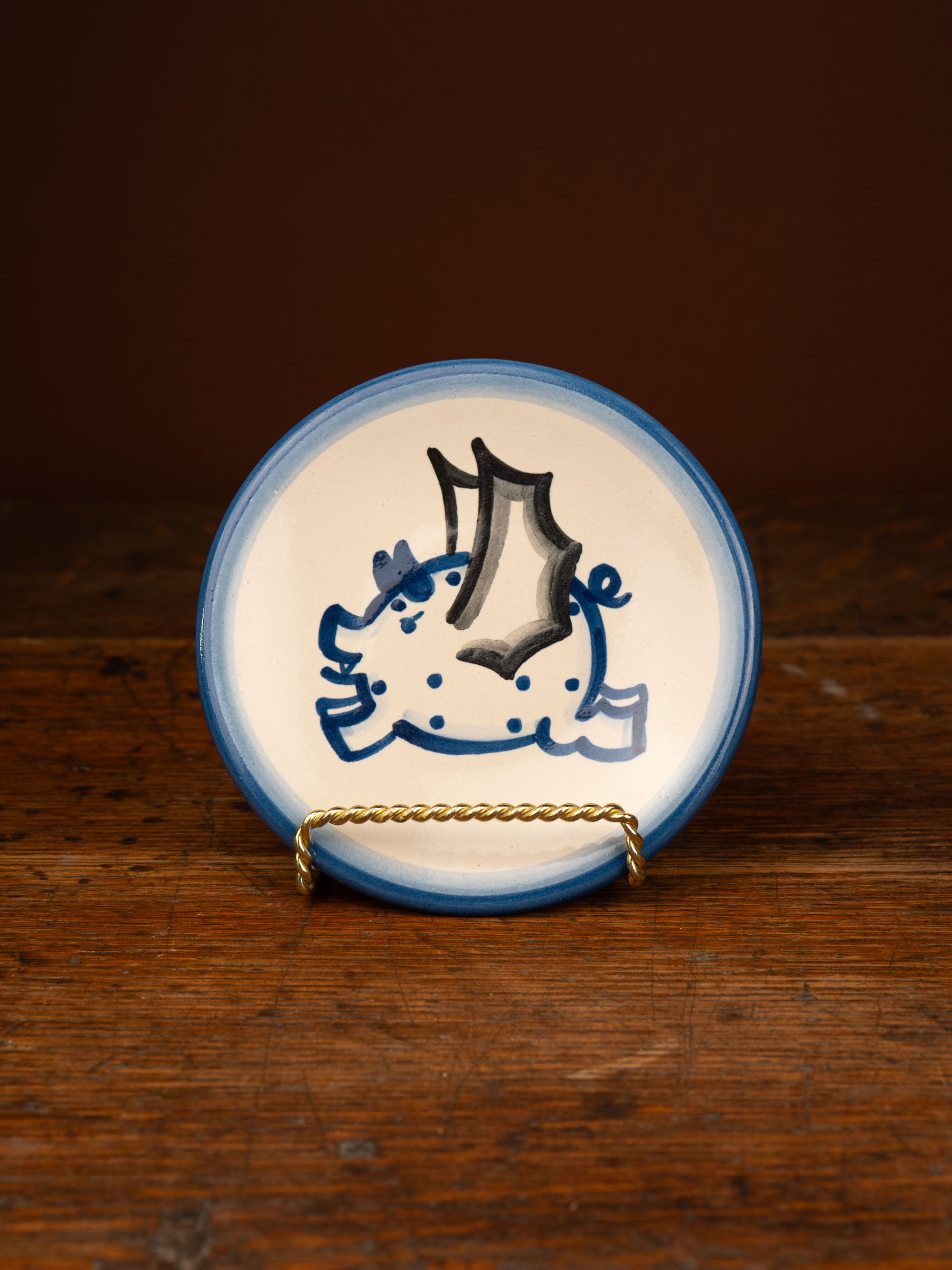 Vampire Pig Bread & Butter Plate