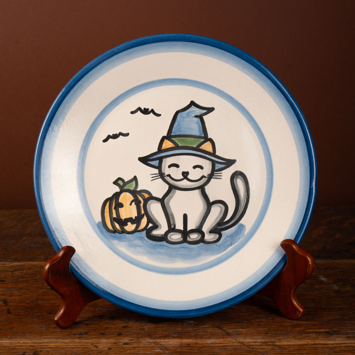 Witch Cat Dinner Plate