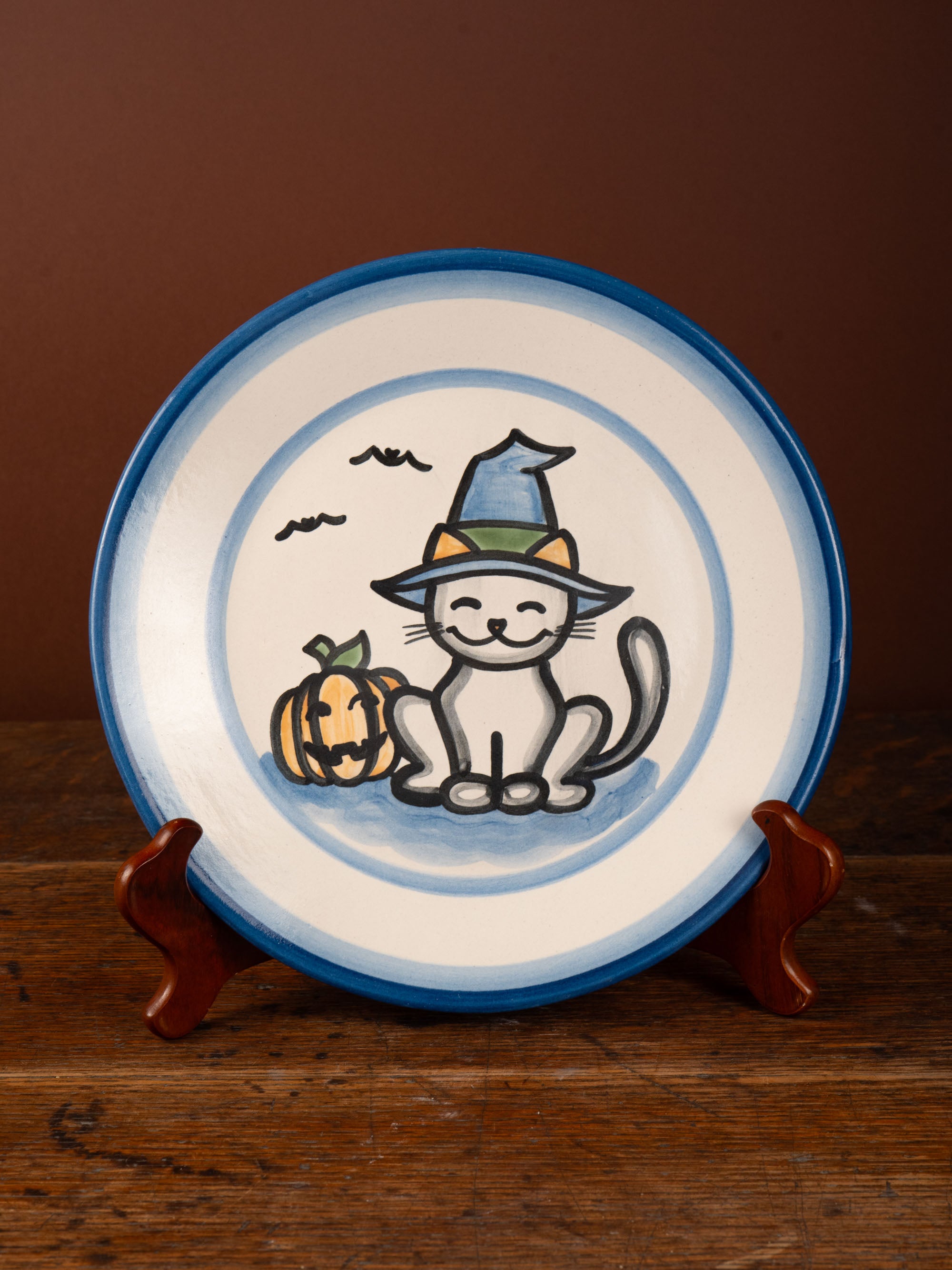 Witch Cat Dinner Plate