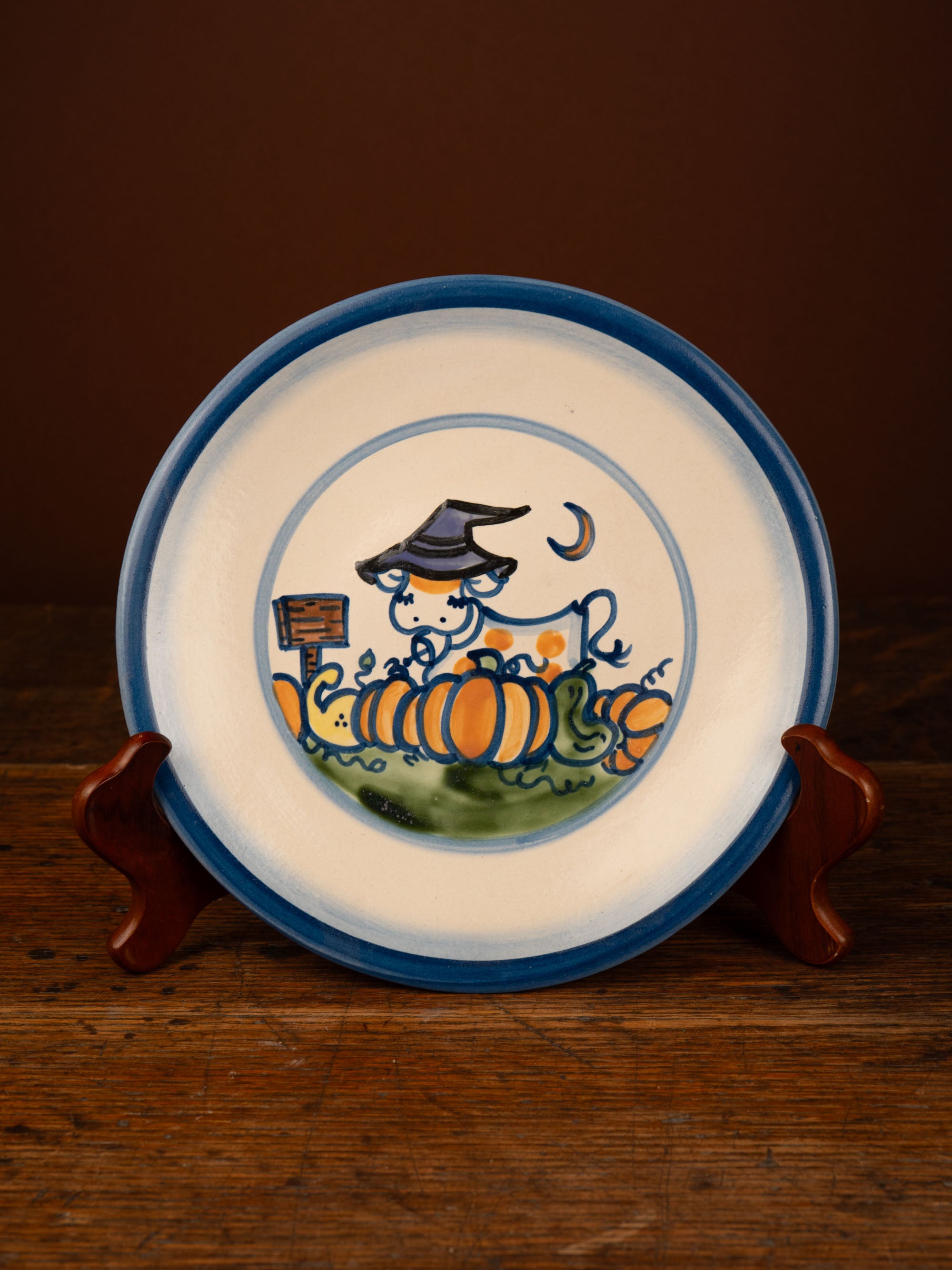 Pumpkin Patch Cow Lunch Plate