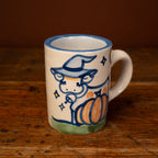 Pumpkin Patch Cow Straight Mug