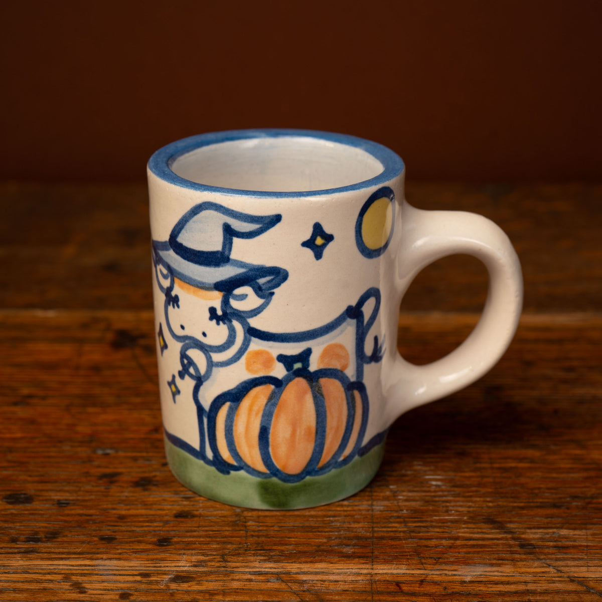 Pumpkin Patch Cow Straight Mug