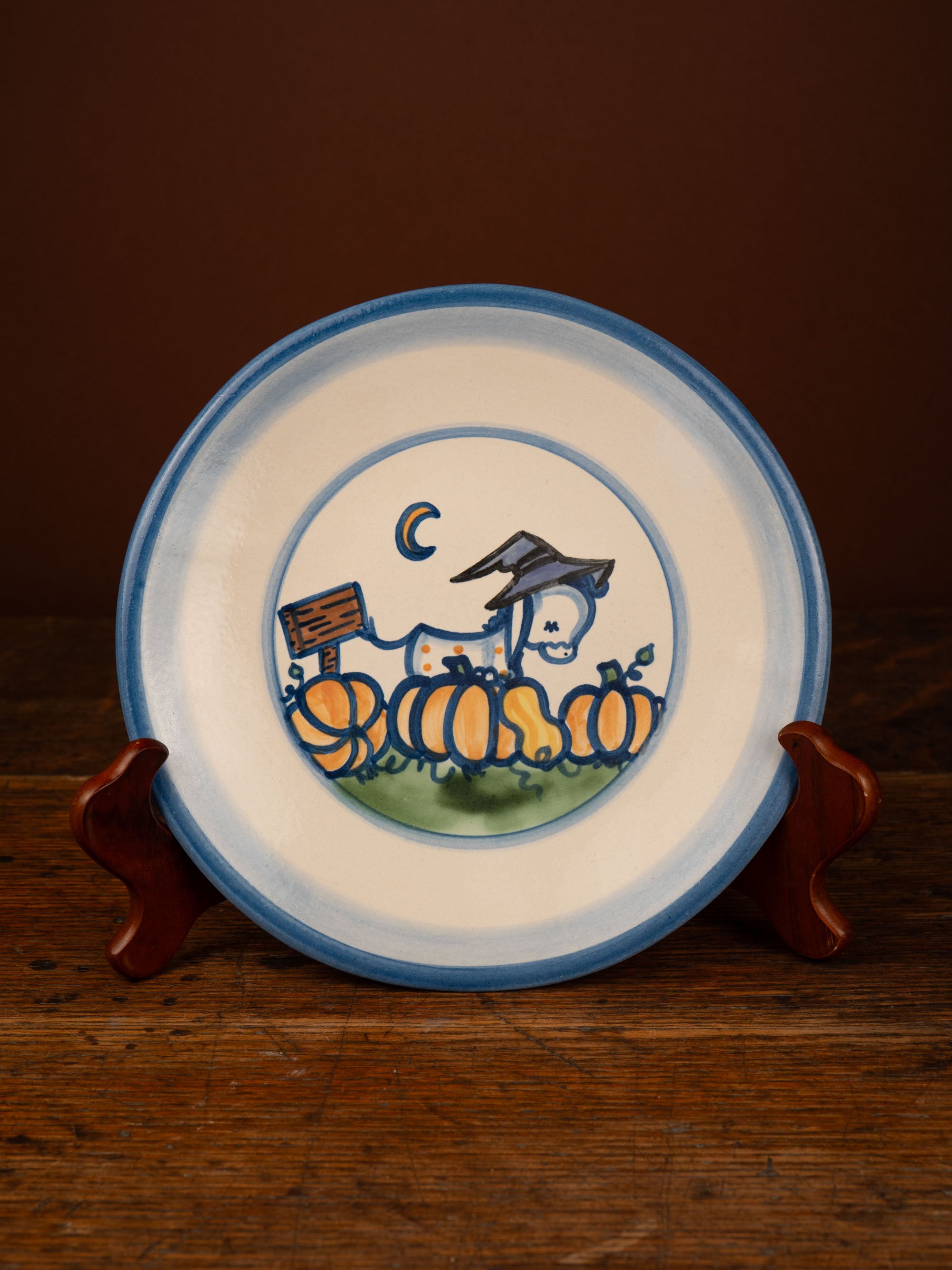 Pumpkin Patch Donkey Lunch Plate