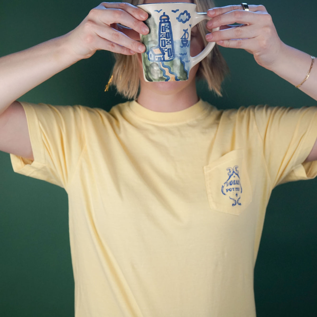 Tall Cat Short Sleeve Pocket T-Shirt