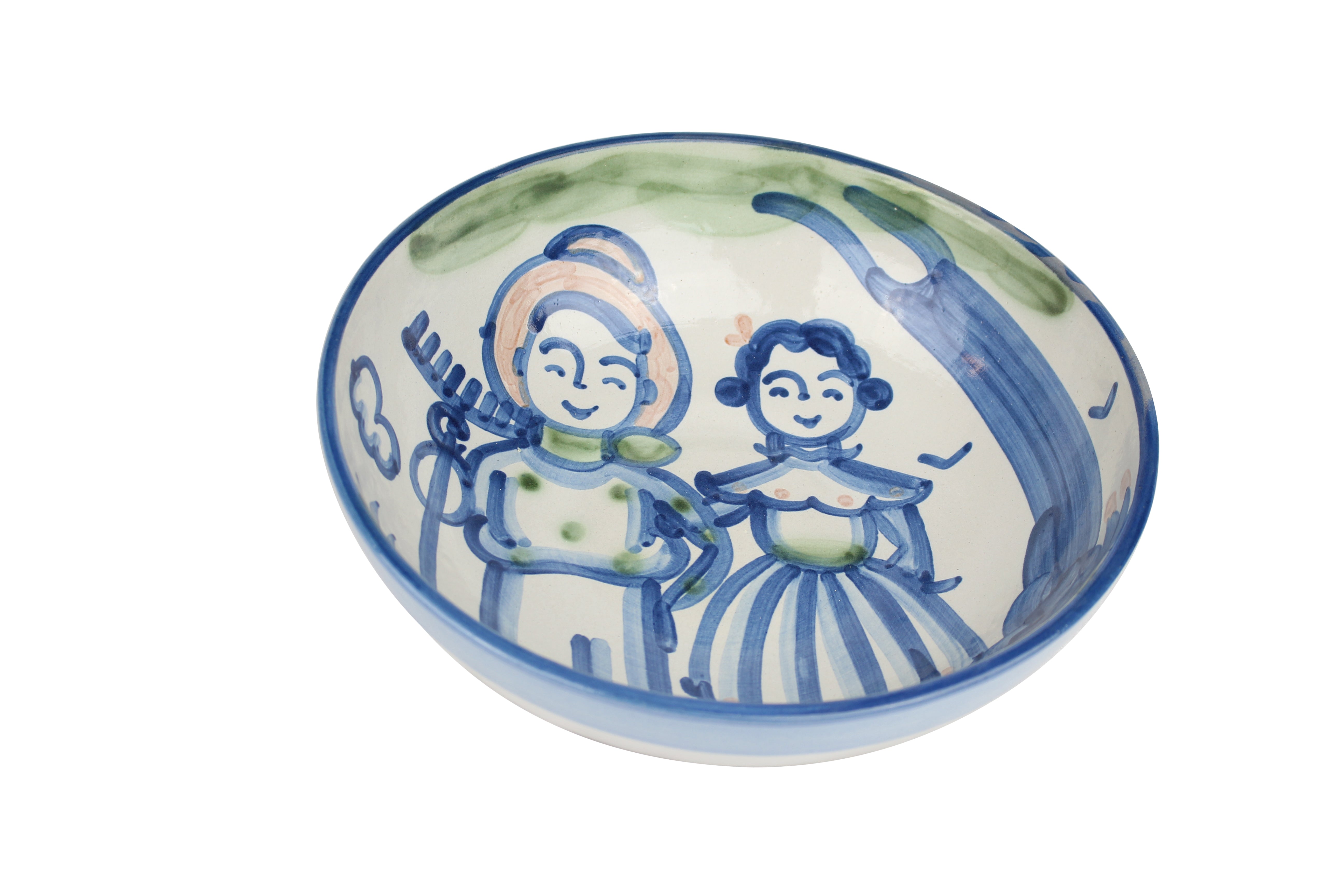 Large Serving Bowl - Country Couple