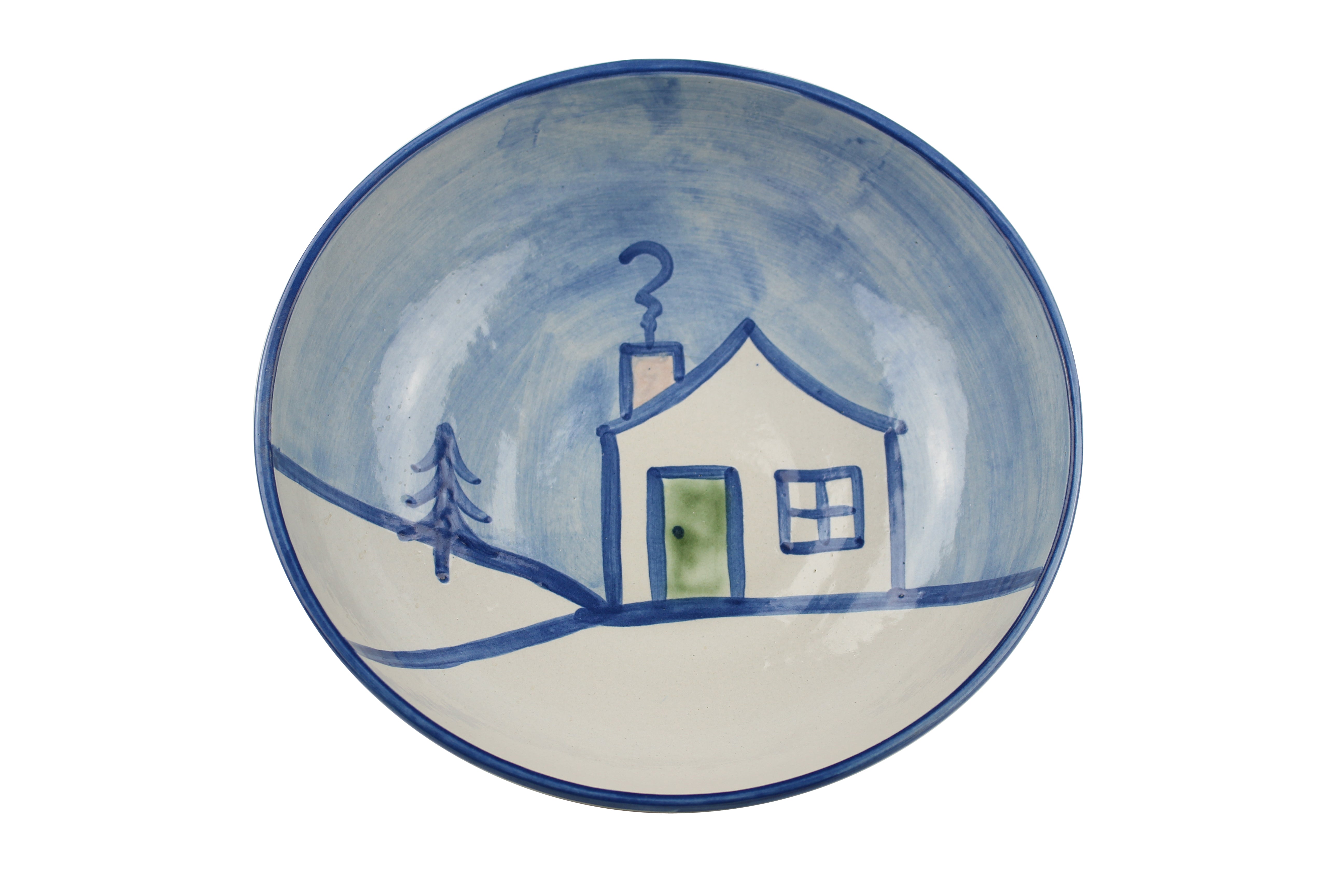 11" Regular Bowl - Winter Cottage