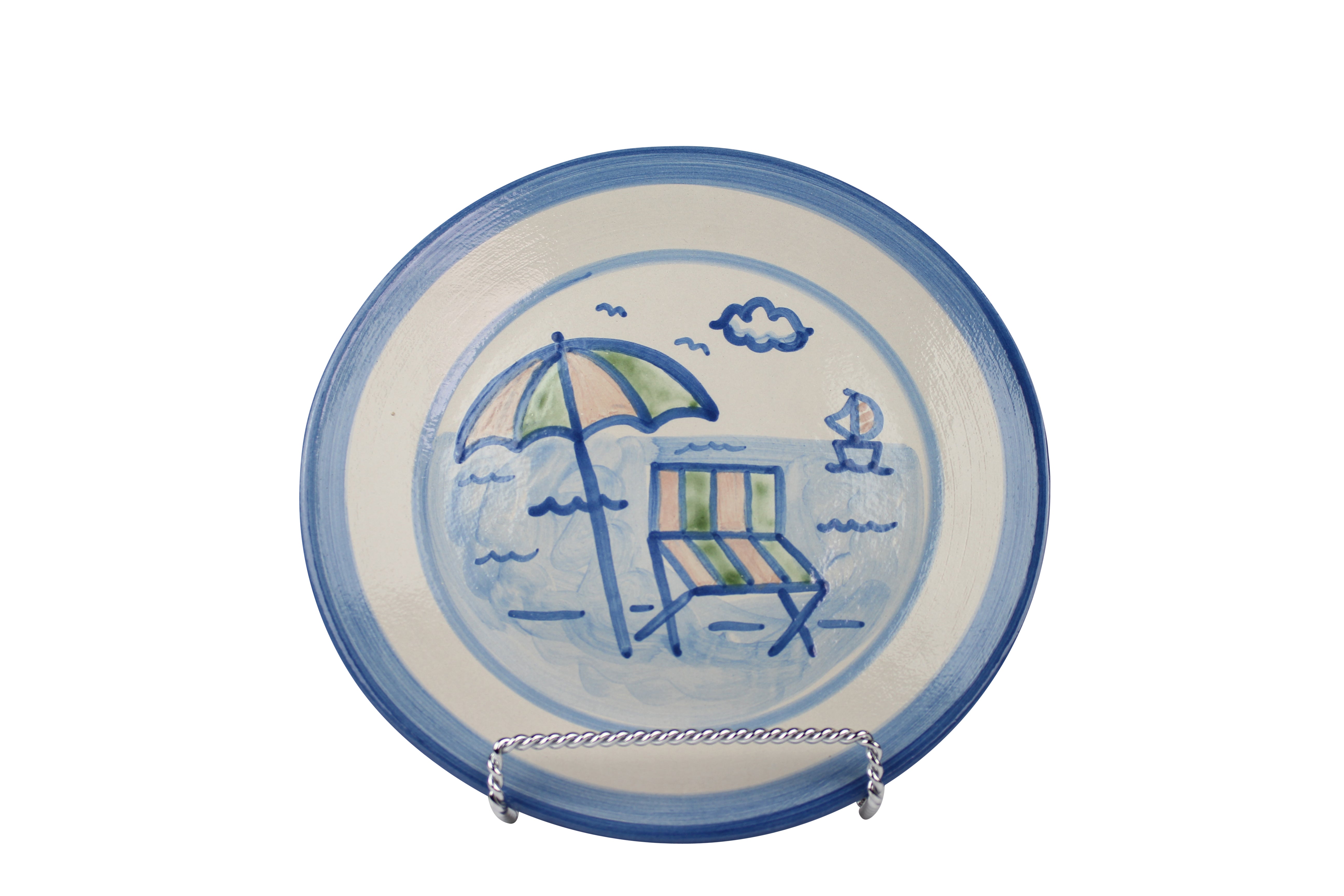 11" Dinner Plate - Beach Umbrella