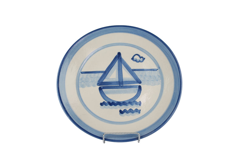 11" Dinner Plate - Sailboat