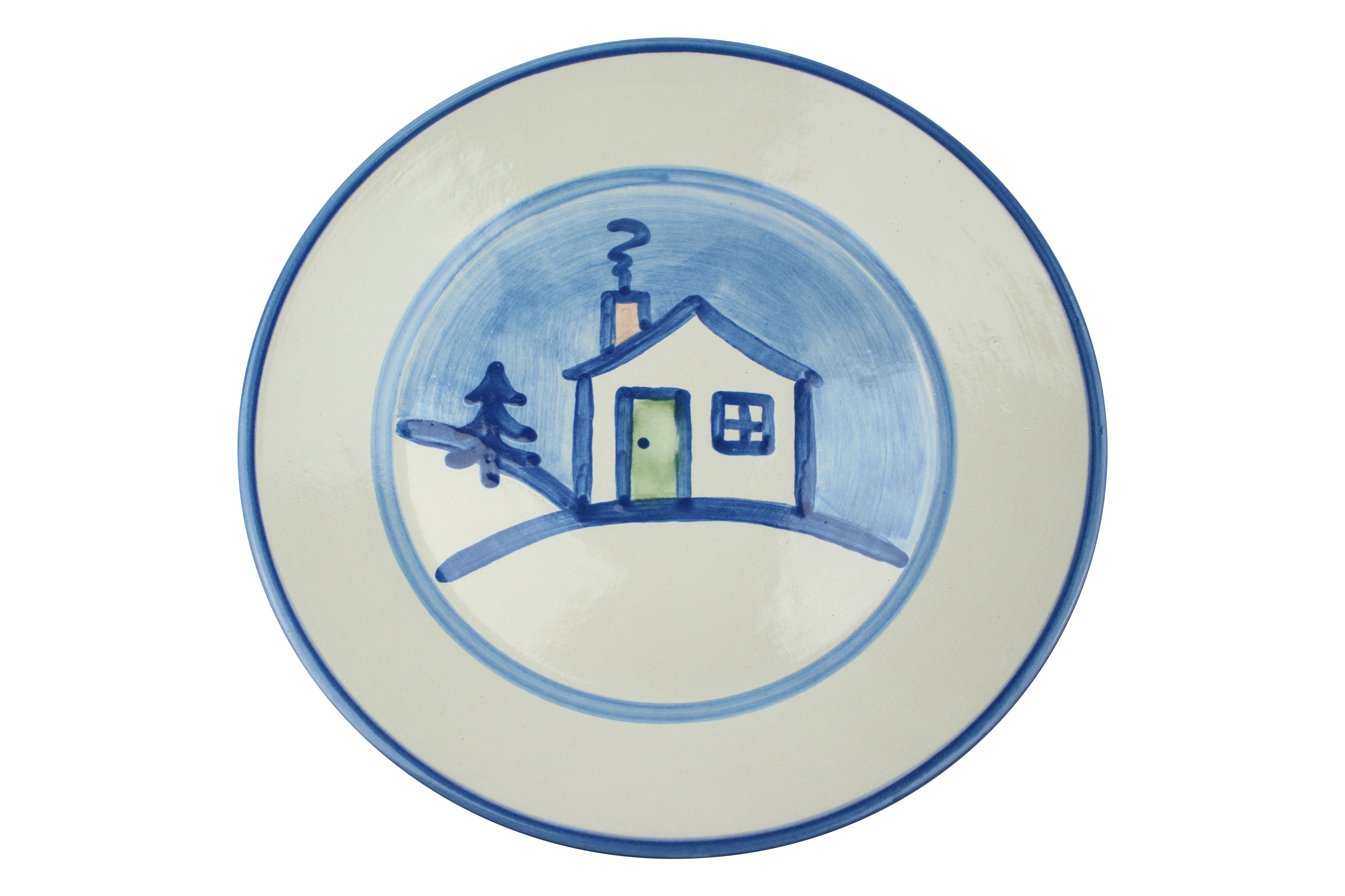11" Dinner Plate - Winter Cottage