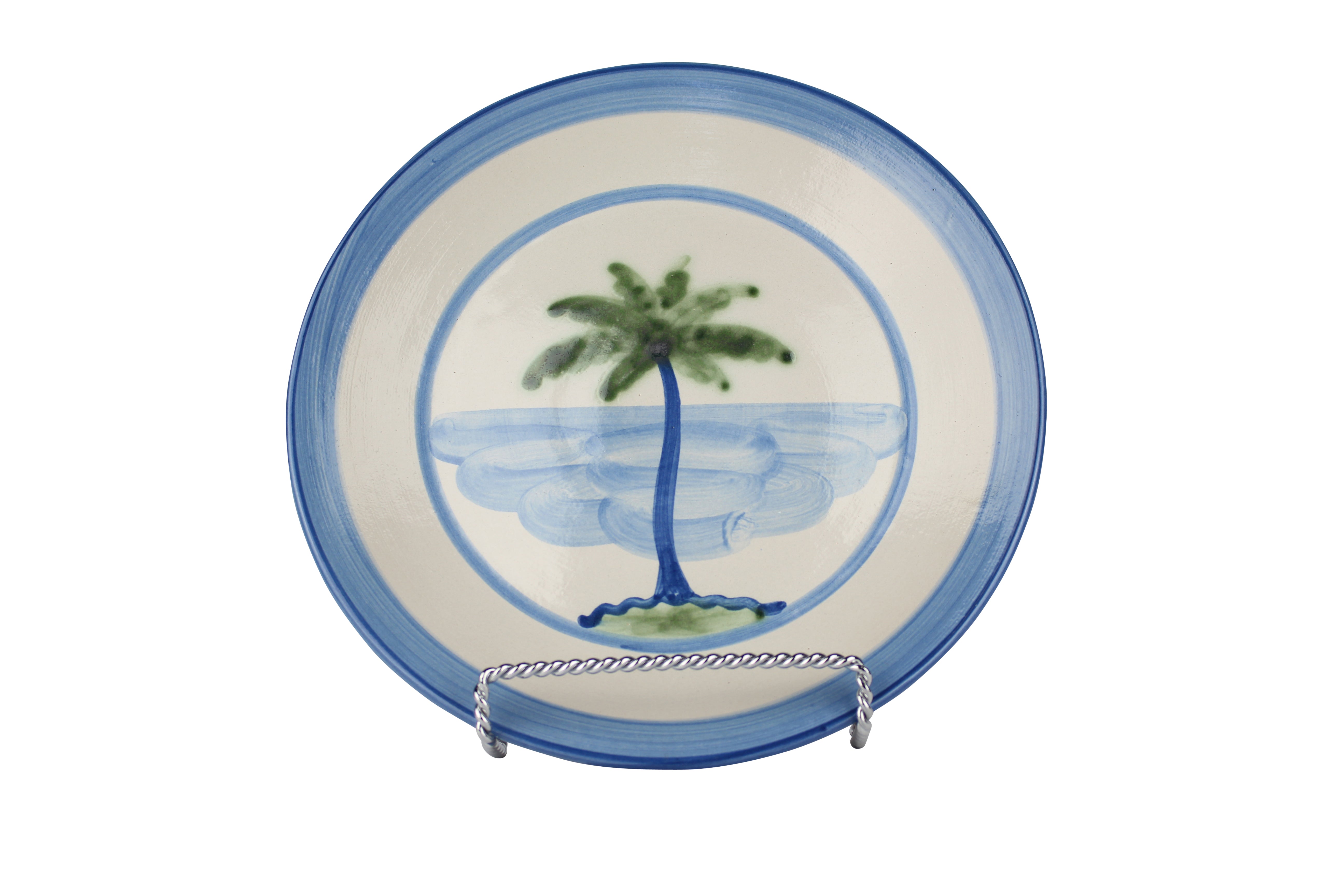 11" Dinner Plate - Palm Tree