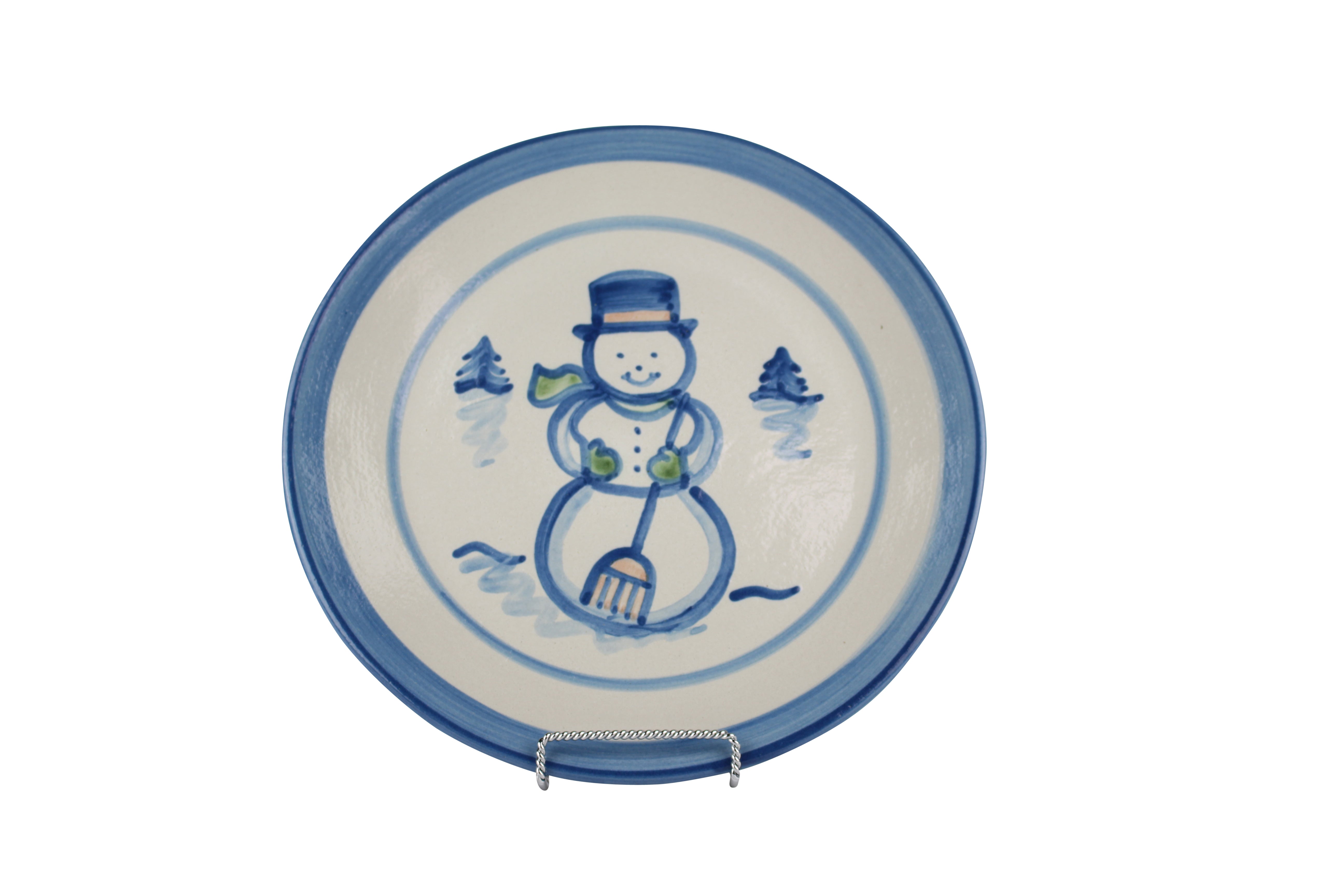 11" Dinner Plate - Snowman