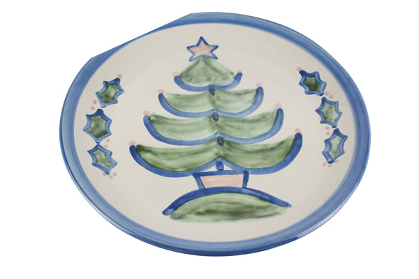 15" Round Platter - Christmas Tree