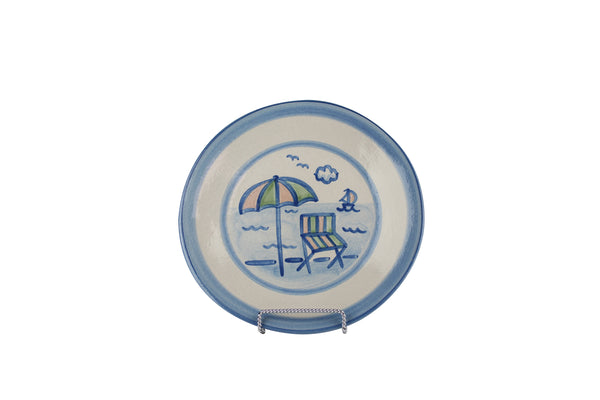 9" Lunch Plate - Beach Umbrella