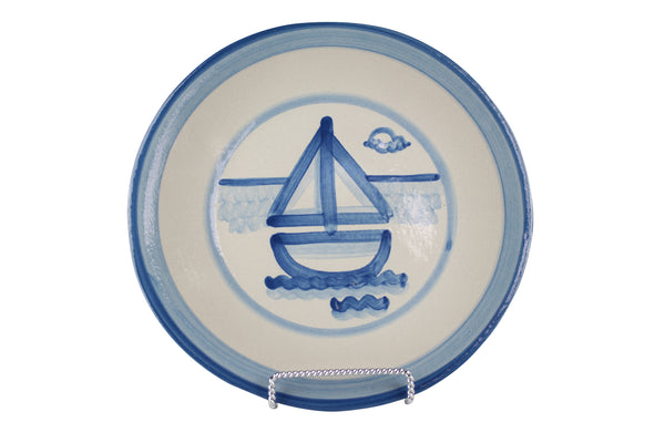 9" Lunch Plate - Sailboat