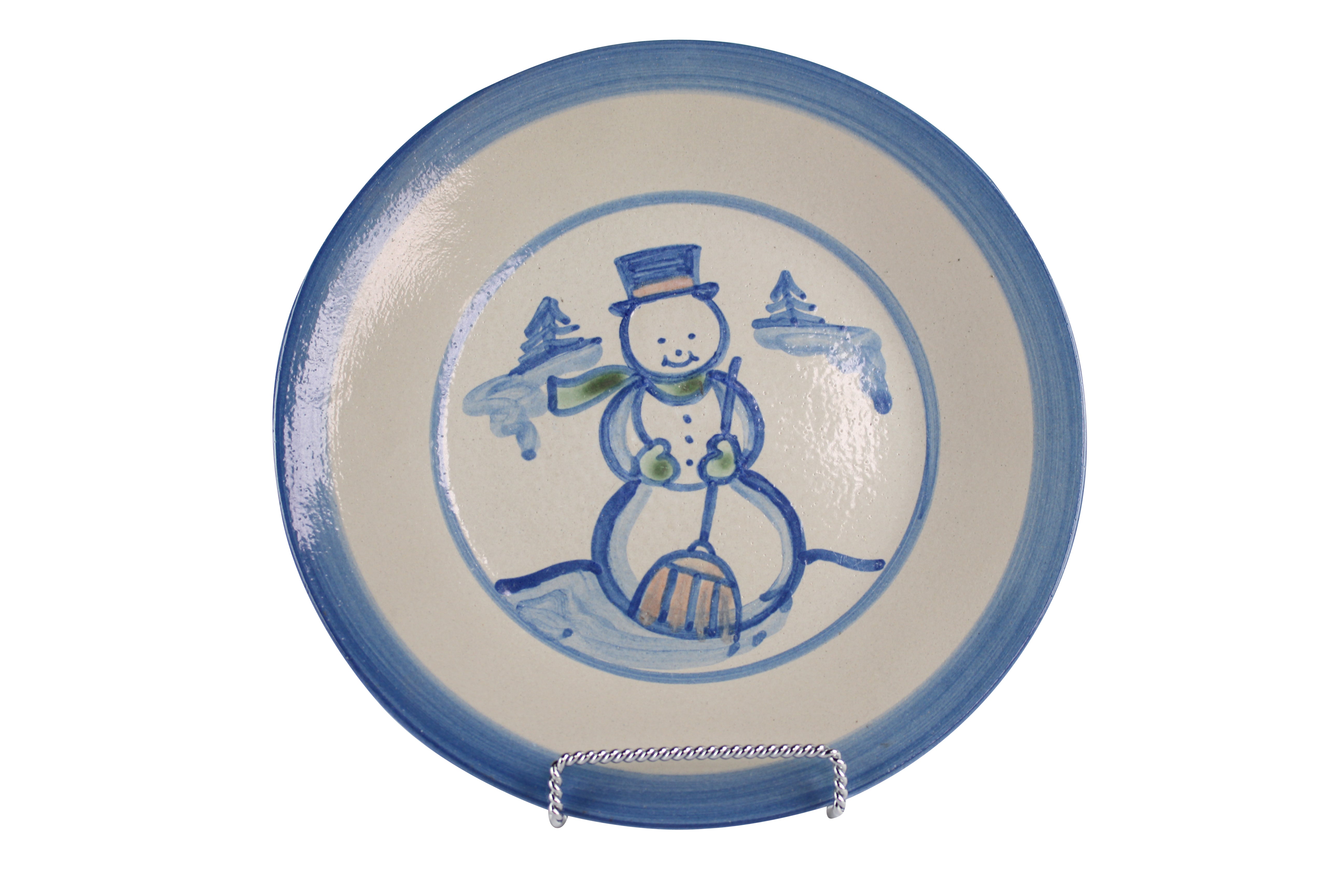 9" Lunch Plate - Snowman