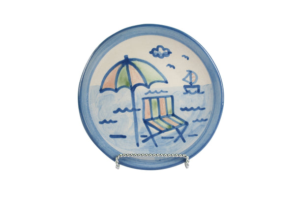 6" Bread Plate - Beach Umbrella