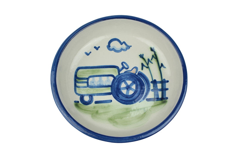 Pasta Plate - Green Tracktor